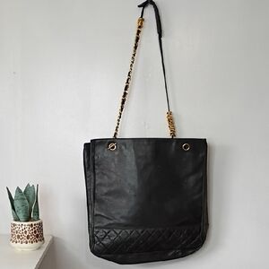 Chanel Matelassé Lambskin Tote Shoulder Bag – Vintage – READ